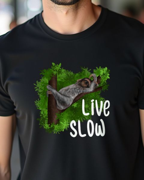 Sweet Sloth - Live Slow - Funny Lazy Sloth Design