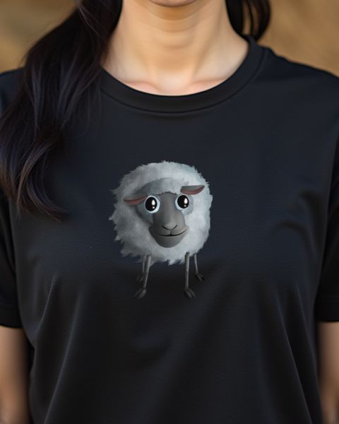 Süßes lächelndes Schaf - Geschenk für Schafliebhaber