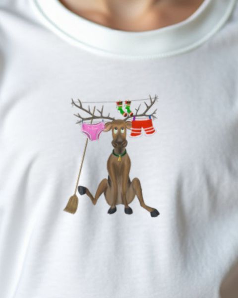 Süßes Rentier nach Weihnachten - Lustiges Weihnachtsmotiv