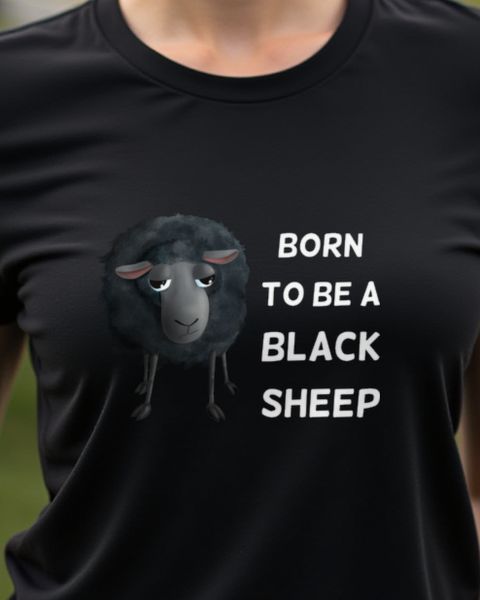 Sweet Sheep - Born to Be a Black Sheep - Funny Rebel
