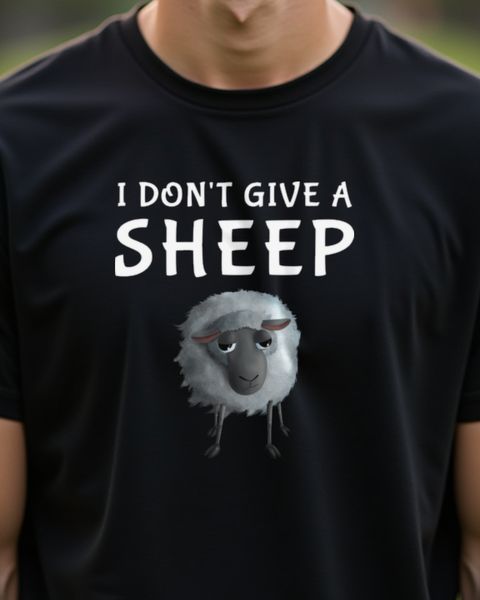 Süßes Schaf - I Don’t Give a Sheep - Lustiger Spruch