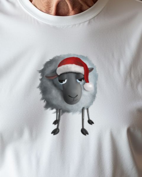 Süßes Schaf mag keine Weihnachten - Weihnachtsmuffel