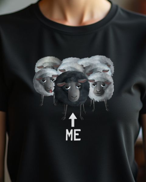 Süßes Schaf - Me the Black Sheep - Schwarzes Schaf Spruch
