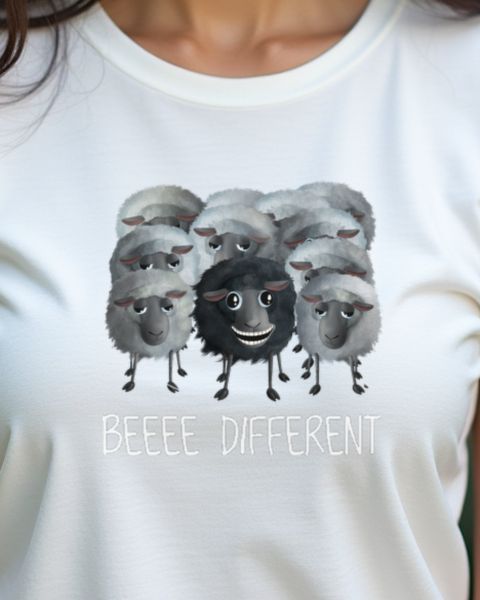 Süßes Schaf - Beeee Different - Lustiger Schaf Spruch