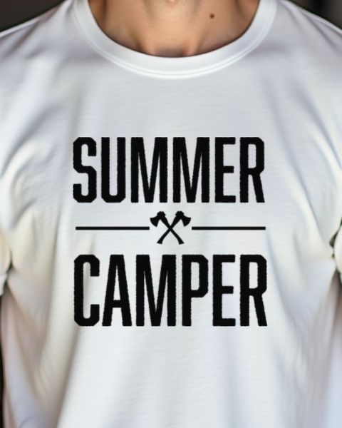Summer Camper - Camping Lover Outdoor Summer Tee