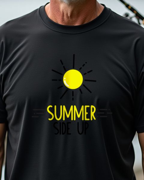 Summer Side Up - Funny Summer Pun Tee