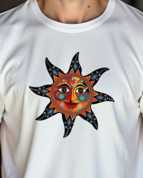 Sonnen Mandala - Boho Sonne Motiv für Mandala Fans