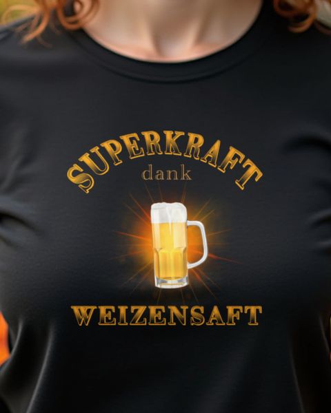 Superkraft dank Weizensaft - Lustiger Weizenbier Spruch