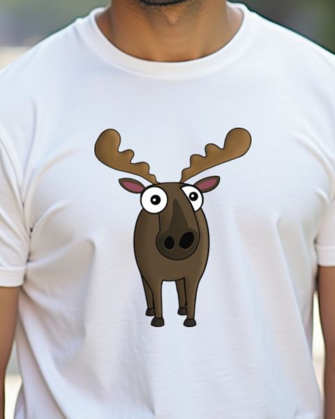 Surprised Moose - Funny Moose Design for Animal Lovers