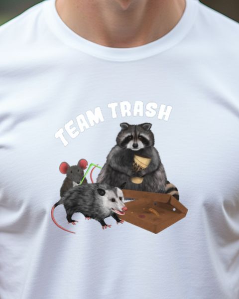 Team Trash - Raccoon Opossum and Mouse Funny Animal Crew