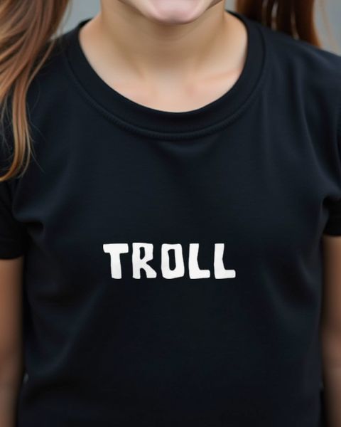 Troll - Lustiger Schriftzug für Chaoten und Spaßvögel
