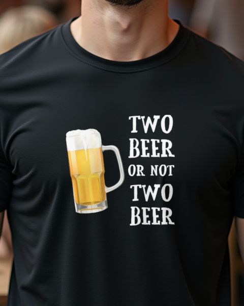 Two Beer or not Two Beer - Funny Beer Pun Gift
