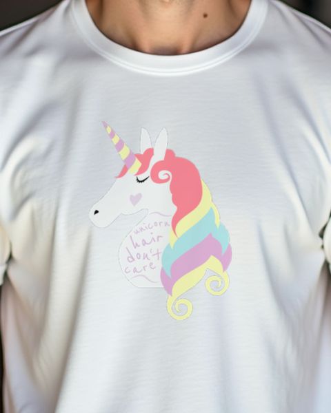 Unicorn Hair Don’t Care - Lustiges Einhorn Motiv