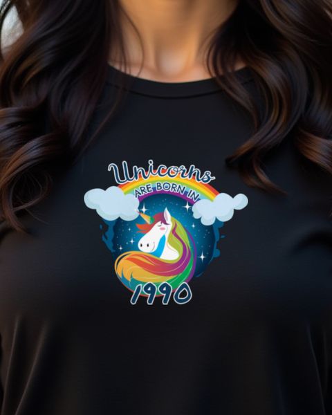 Unicorns are born in 1990 - Unicorn Birthday Gift