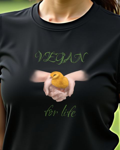 Vegan for Life Chick - Cute Vegan Gift for Animal Lovers