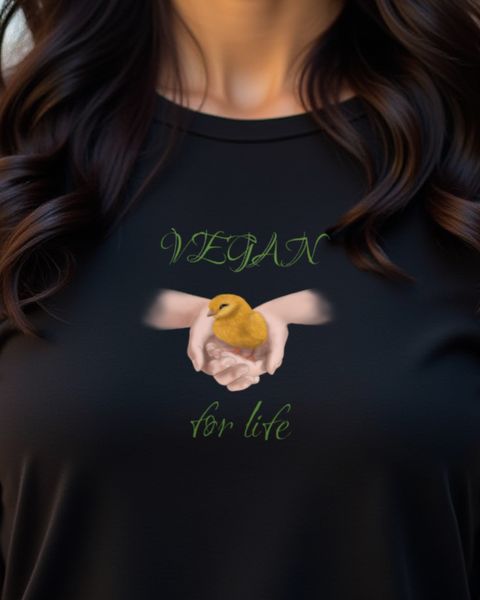 Vegan for Life Küken - Süßes Veganer Motiv Tierfreunde