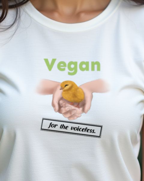 Vegan For the Voiceless Küken - Tierrechte Statement