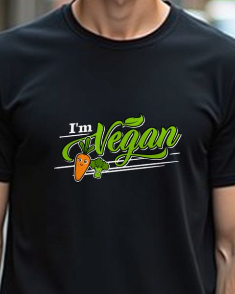 I’m Vegan - Veganer Shirt für Männer und Frauen