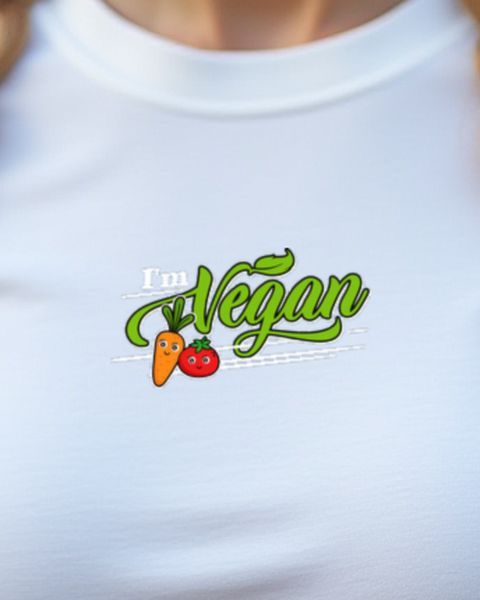 I’m Vegan Lettering - Gift for Vegan Men and Women