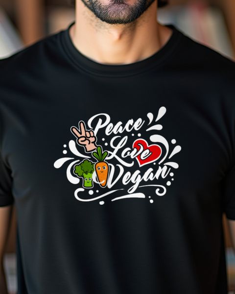 Peace Love Vegan Statement - Kind Plant Based Living
