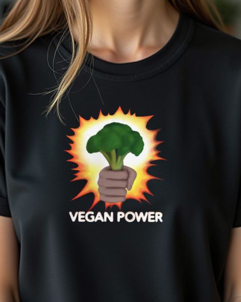 Vegan Power Broccoli - Plant Power Shirt for Vegans