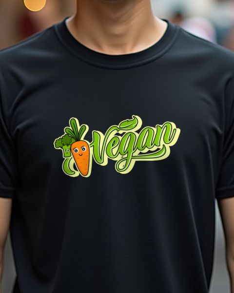 Vegan Lettering - Plant Based Statement for Women and Men