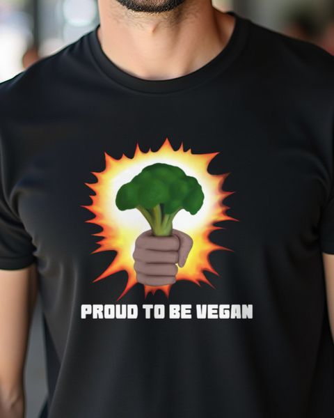 Stolz auf Pflanzenpower - Vegan Proud Spruch Geschenk
