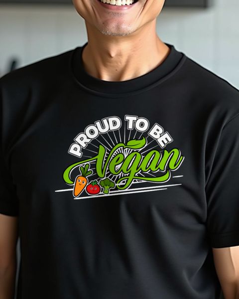 Stolzer Veganer Shirt - Proud to be Vegan Geschenk