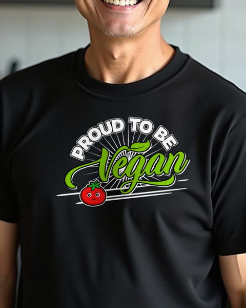 Proud to be Vegan Spruch - Geschenk für Veganer