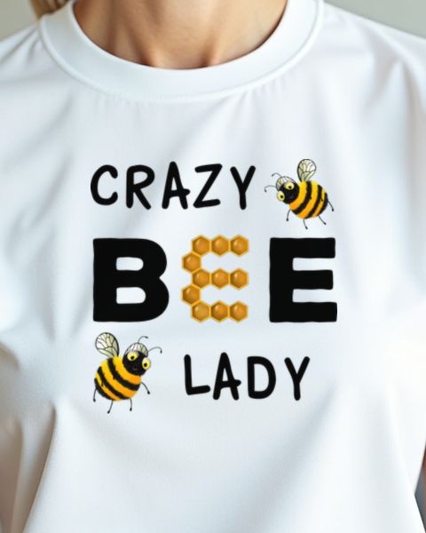 Crazy Bee Lady - Lustiges Geschenk für Bienenliebhaberinnen