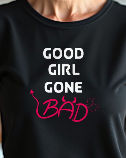 Vom braven Mädchen zum Bad Girl - Frecher Spruch Frauen