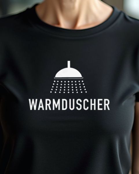Warmduscher - Lustiger Schriftzug für bekennende Weicheier