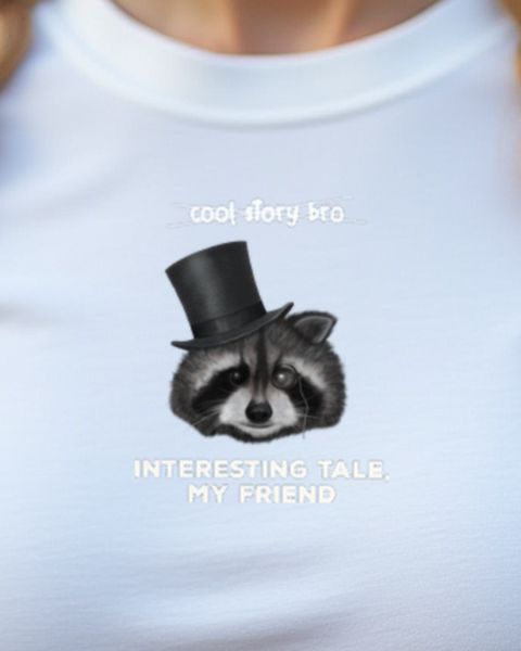 Raccoon with an Interesting Tale - Funny Raccoon