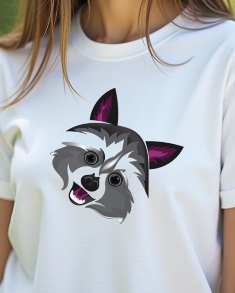 Raccoon Portrait - Adorable Wildlife Design for Nature Fans