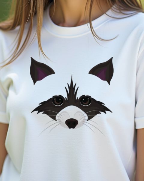 Waschbärkopf - Süßer Mülltonnen Panda für Waschbärfans