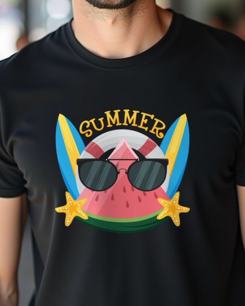 Wassermelone mit Sonnenbrille - Lustiges Obst Sommer Motiv