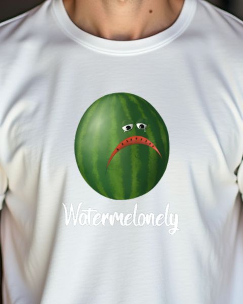 Lonely Watermelon Watermelonely - Summer Pun Gift