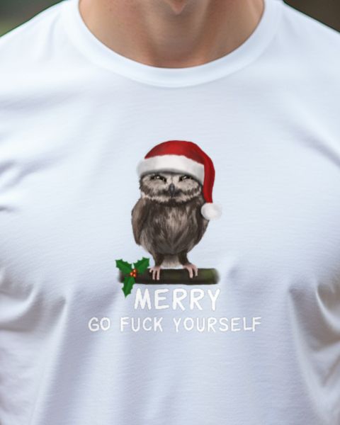 Wütende Weihnachtseule - Derber Anti-Gruß