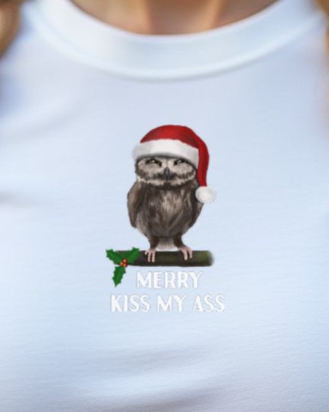 Freche Weihnachtseule - Lustiges Anti Weihnachten Motiv
