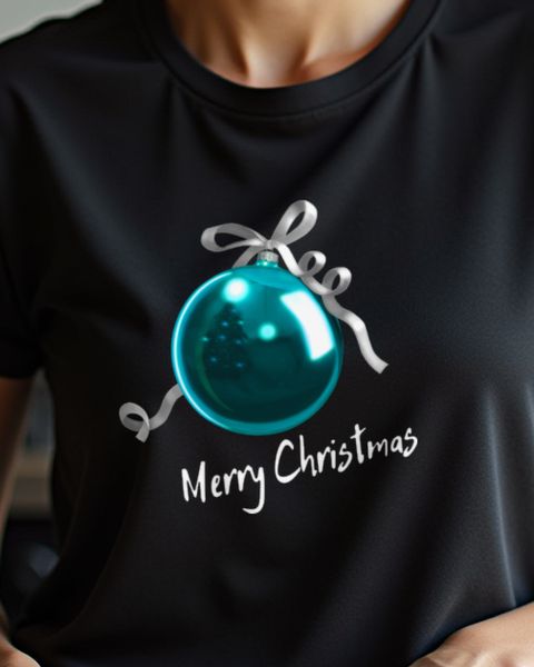 Blue Christmas Ornament - Festive Holiday Bauble Design