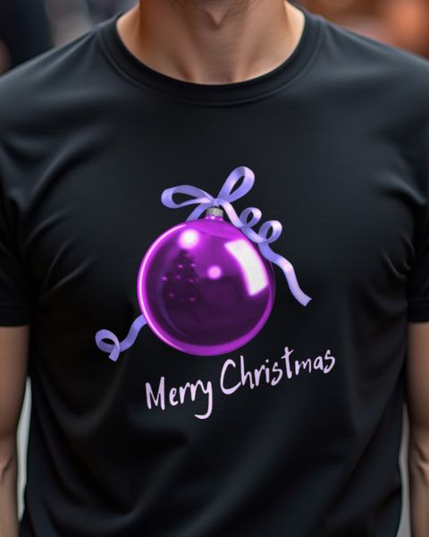 Pink Christmas Ornament - Festive Holiday Bauble Design