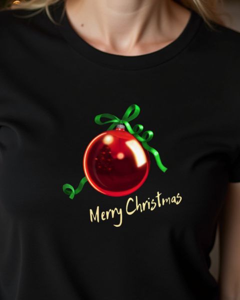 Red Christmas Ornament - Festive Holiday Bauble Design