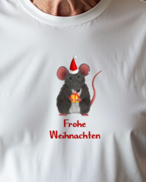 Weihnachtsmaus - Merry Christmas - Süße Ratte Weihnachten
