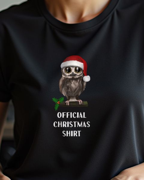 Christmas Shirt Owl - Funny Holiday Owl Design