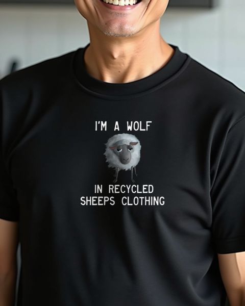 Wolf in recycelter Schafskleidung - Lustiges Schaf