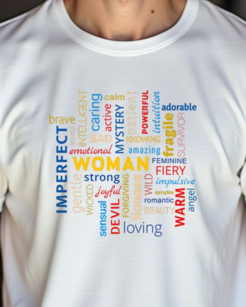 Word Cloud Girl Woman Adorable - Cute Gift for Women
