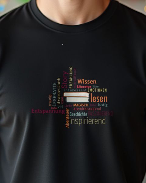 Knowledge Book Reading Word Cloud - Gift for Book Lovers
