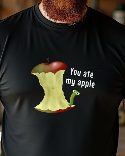 Wütender Apfelwurm You Ate My Apple - Lustiges Motiv