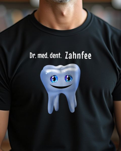 Tooth with Dr. med. dent. Zahnfee - Funny Dentist Design