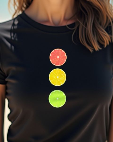 Citrus Fruit Traffic Light - Funny Lemon Fruit Design
